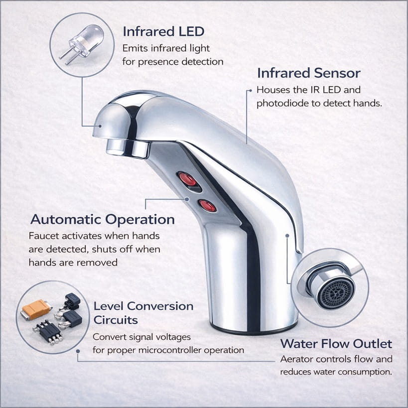 Commercial infrared sensor module assembly