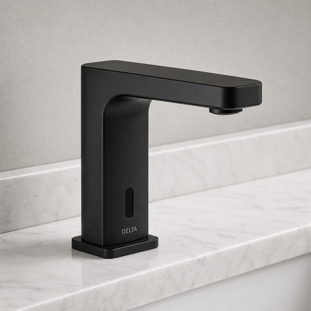 Delta Commercial Matte Black Proximity Sensor Faucet